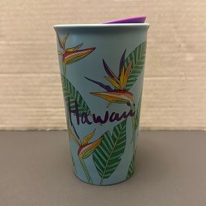 Starbucks Ceramic Hawaii Travel Tumbler 12oz no Straw